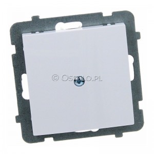 Zaślepka z mostkiem mocoującym na łapki oraz wkręty Biały Ospel As - Widok z przodu